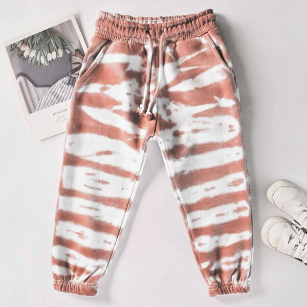 Max 21 Kid's Tie And Dye Style Fleece Sweat Pants