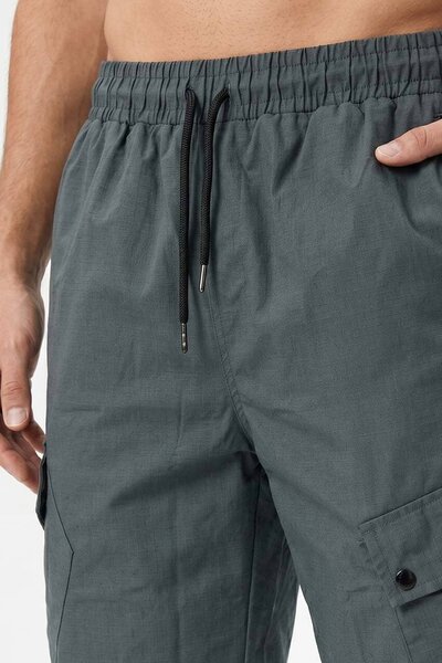 Men's Slub Textured Twill Cargo Shorts