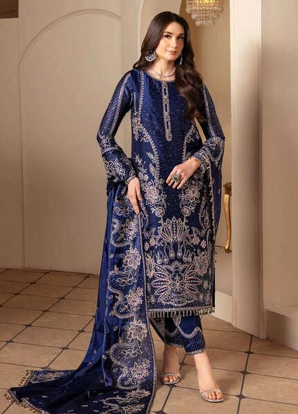 Alizeh Fashion Unstitched Embroidered Chiffon 3 Piece Suit AF26UCF AF-SS-2238-Bano - Festive Collection