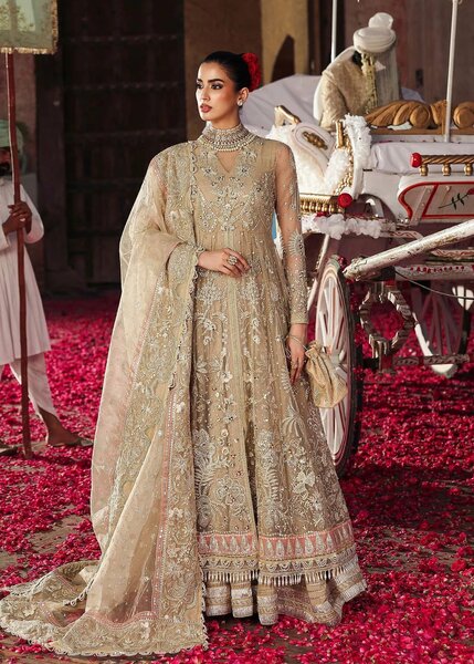 Veere di Wedding by Sardinia Unstitched Brides Embroidered Handwork Organza Suits 3 Piece SRD25VW D-1308 Sahiba - Formals Collection