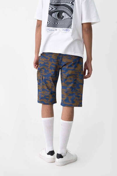 O&S Men's Camouflage Printed Cargo Shorts