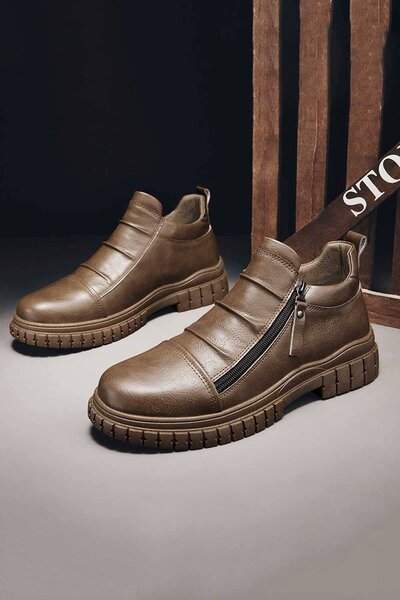 XYL Men's Chunky Zip-Up Shoes