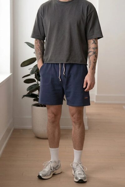 Bike Men's Printed Fleece Shorts