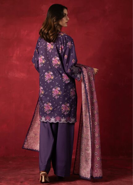Zoe by Zeen RTW Printed Lawn 3 Piece Suit ZN26UZL WFM36604 - Casual Collection