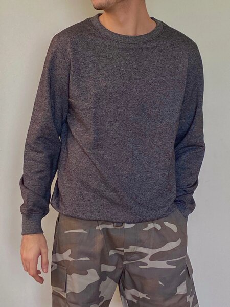 LEKSI - Grey Marl Unisex Sweatshirt