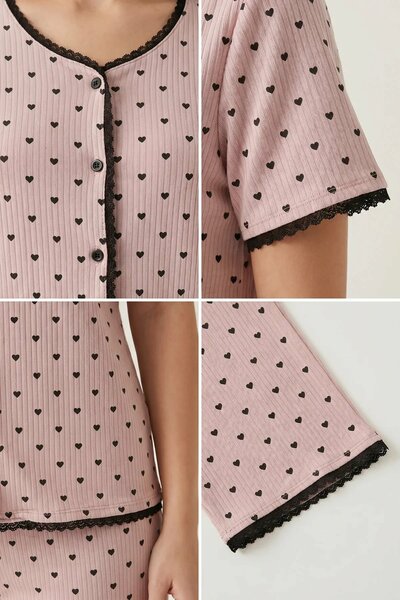BLS - Ribbed Pajama Set - Purple