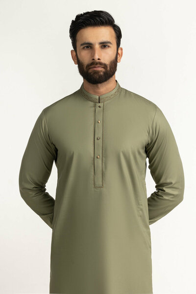 Regular Fit Embroidered Suits