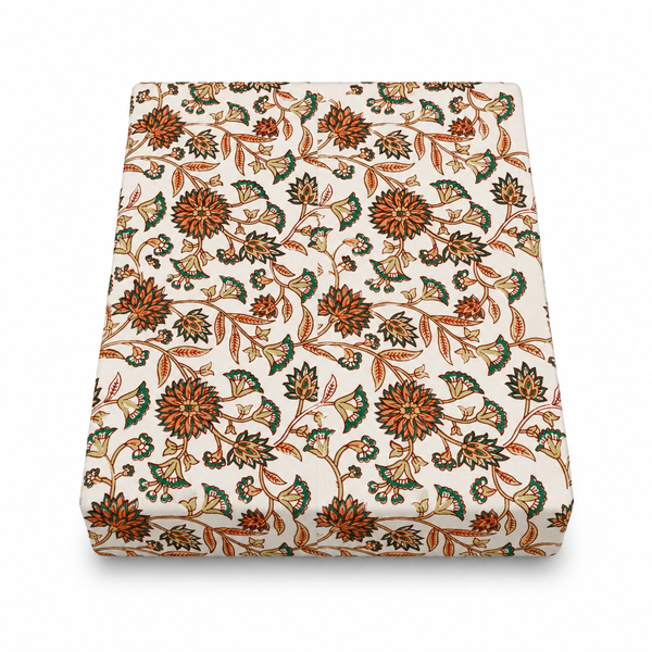 Golden Green Double Bed Sheet 96x102"