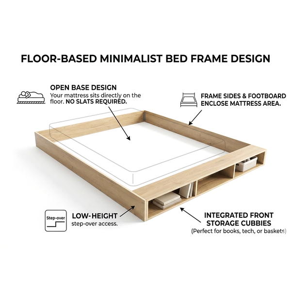 Plato King Size Floor Bed