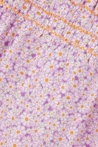 Violet Garden Cotton Smocked Dress