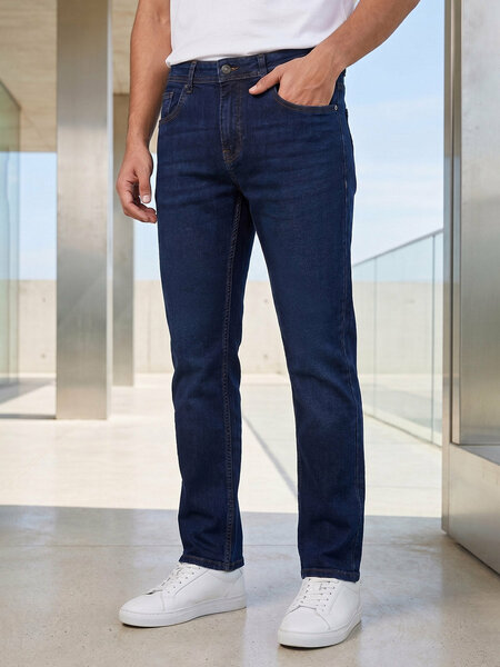 Mid Blue Straight Fit Jeans 56
