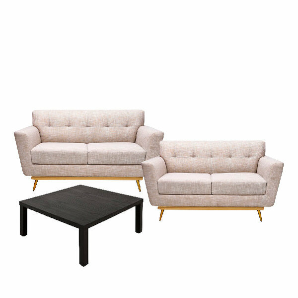 Rochester Sofa 2 + 3 Bundle & Honey Comb Coffee Table