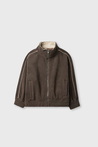 Boys Signature Brown Polar Fleece Jacket