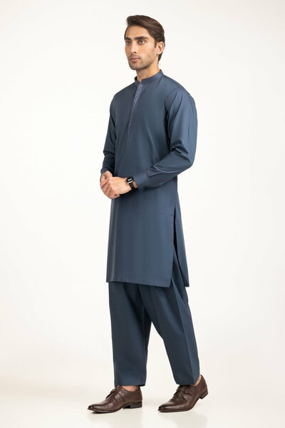 Regular Fit Embroidered Suits