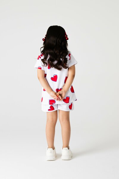 Girls Heart Parade Co-ord Set