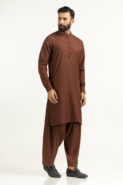 Regular Fit Embroidered Suits