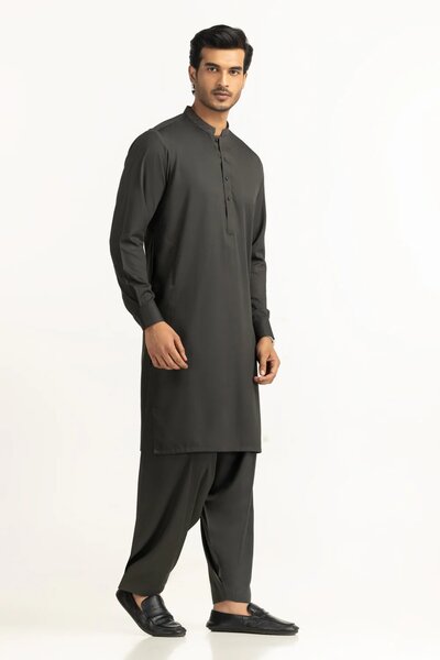 Regular Fit Embroidered Suits