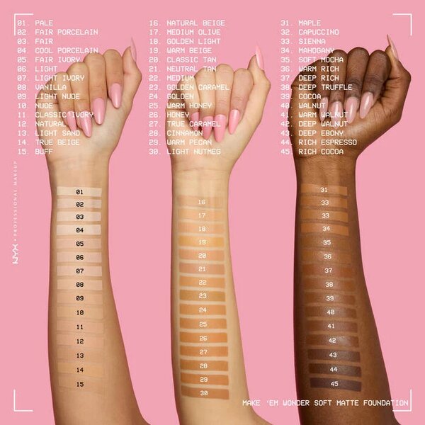 NYX - Make 'Em Wonder™ Soft Matte Buildable Foundation