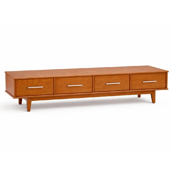 Elan Solid Wood TV Unit with Drawers