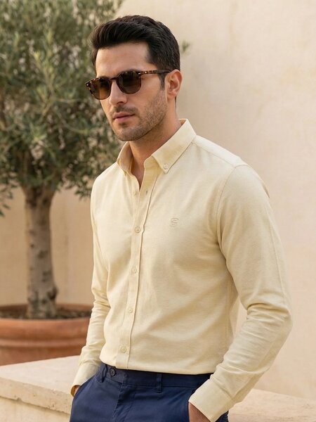 Lemon Oxford Shirt (CSB-276)