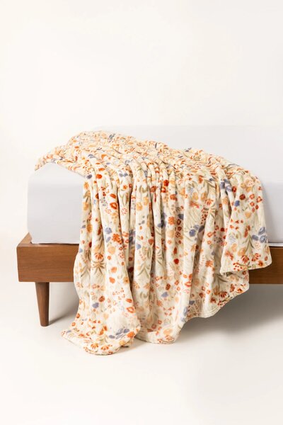 Spring Single Ply Fleece Throw