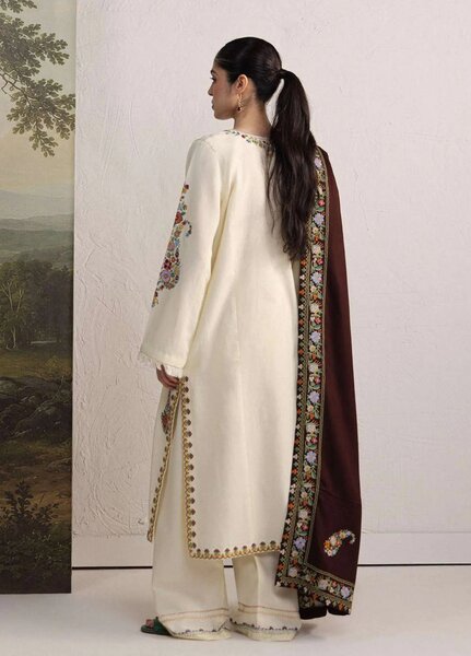 Coco by Zara Shahjahan Unstitched Khaddar 3 Piece Suit CZS26UKW SHIREEN 6A - Winter Collection