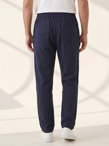 Navy Blue Cotton Stretch Trouser (CST-048)