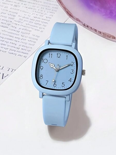 Shein - 6Pcs Women'S Quartz Watch Bracelet Necklace Earrings Ring Jewelry Set