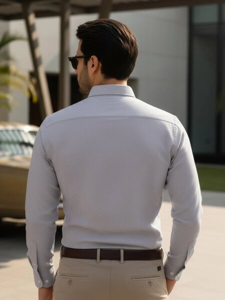 Brown Plain, Button Down Collar, Elite Edition, Men’s Formal Shirt (FS-2618)