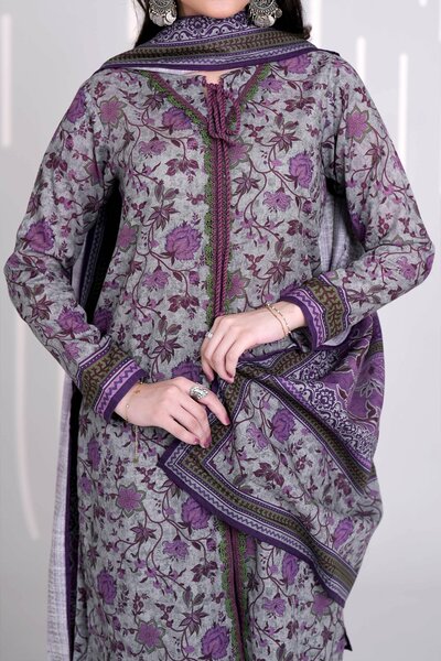 Narmin by Narkin's Unstitched Printed Khaddar 3 Piece Suit NN26UK NUWKDP-3160 - Casual Collection