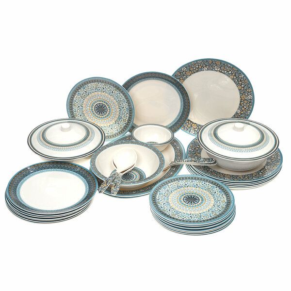 Dinner Set Blue Mosaic