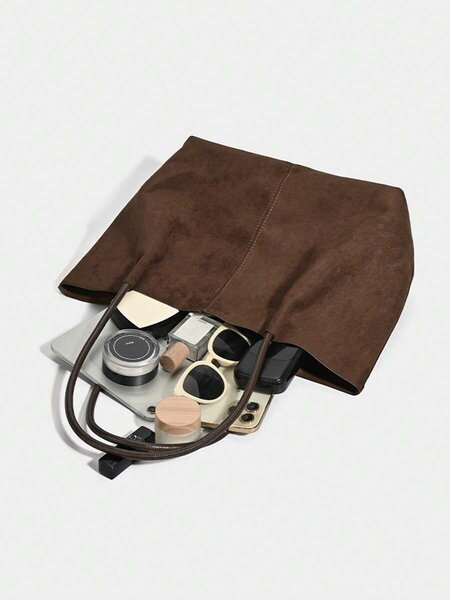 Shein - 2026 New Suedette Large Capacity Bag