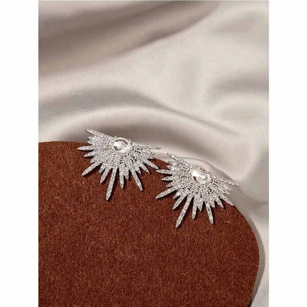 Shein - Rhinestone Decor Stud Earrings
