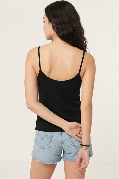 BLS - Colleen Stretchable Cotton Camisole - Black