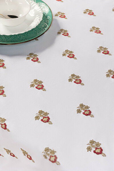 Classic Embroidered Table Cover