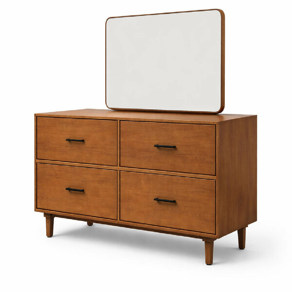 Nysa Solid Wood Dresser with Mirror