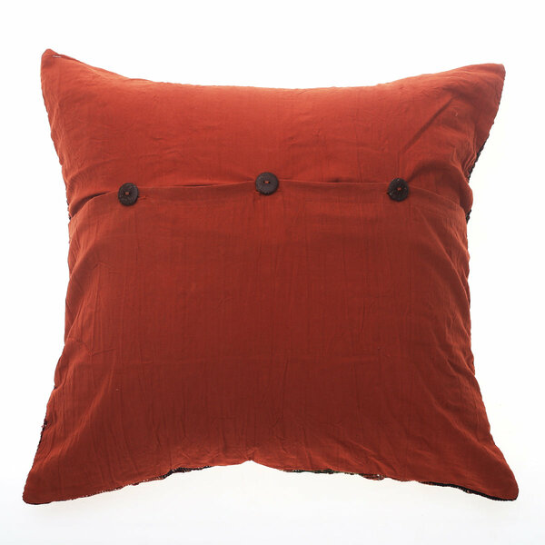 Knotted Texture Cushion Cover 20x20 – Warm Boho Striped Woven Throw Pillow Cover