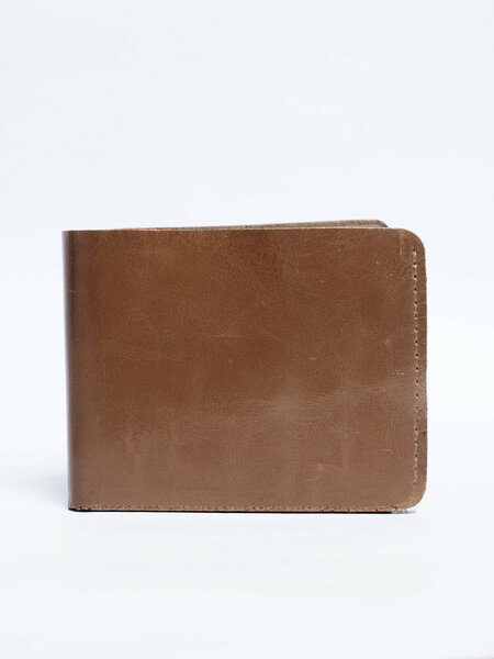 Light Brown Leather Wallet (W-283)