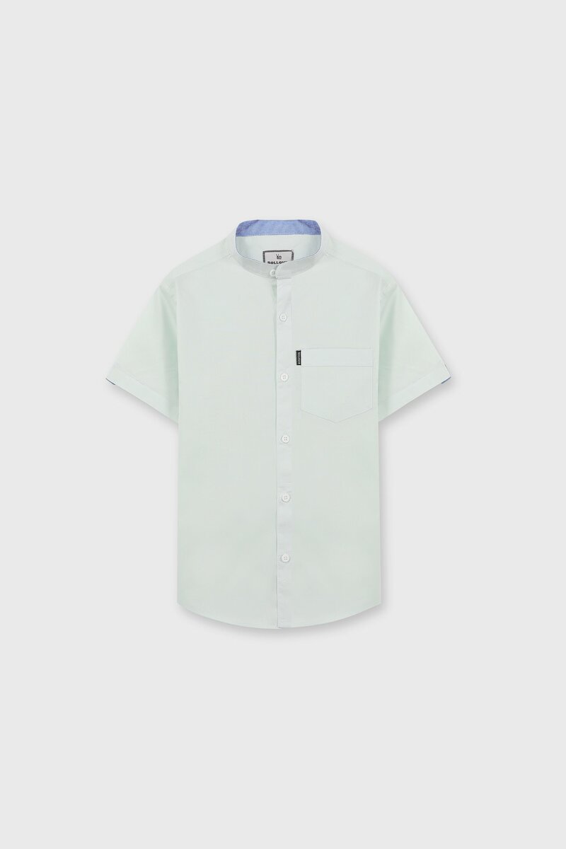 Boys Mint Cotton Casual Shirt