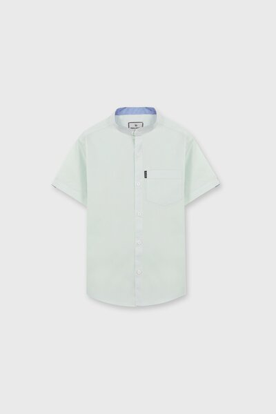 Boys Mint Cotton Casual Shirt