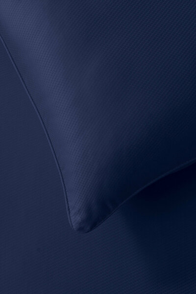 Blue Cube Dobby Bed Sheet Set