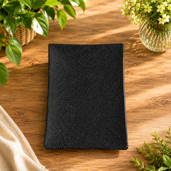 Rectangular Plate Black 10.75