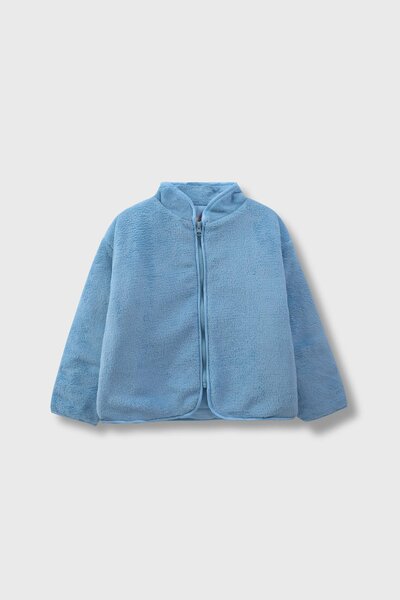 Girls Blue Frosty Fleece Jacket