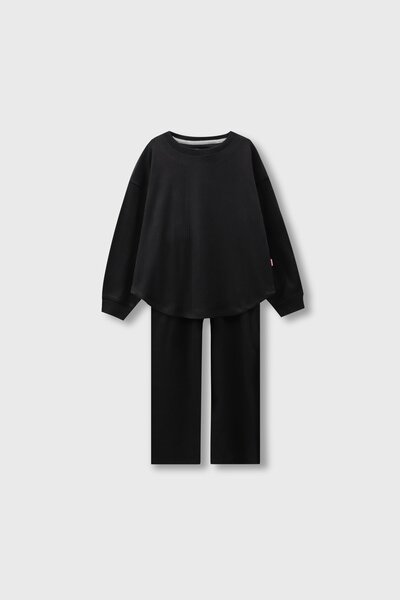 Comfy Black Jersey Co-ord Set