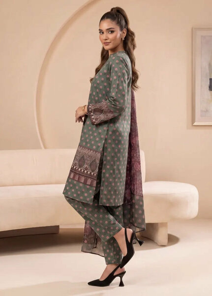 Salitex Women RTW Printed Raw Silk 3 Piece Suit S26L3PNRES841 Casual Collection