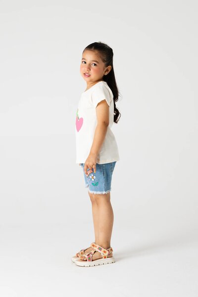 Girls Kiwi Heart Graphic Tee