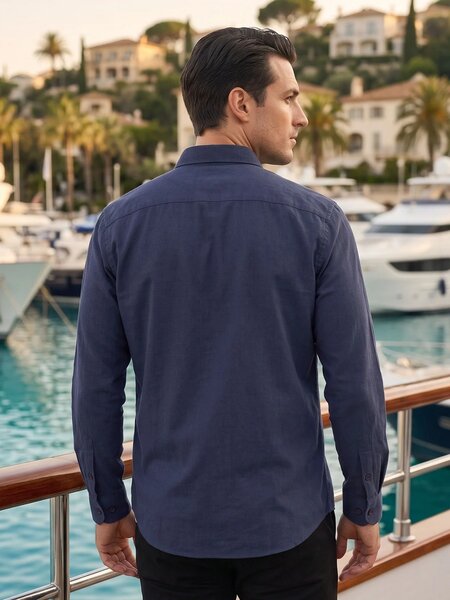 Navy Blue Oxford Shirt (CSB-341)