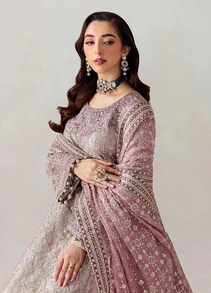 Aik Atelier Embroidered Jamwar Suits Unstitched 3 Piece AIK25EF Vl1 D-05 - Formals Collection