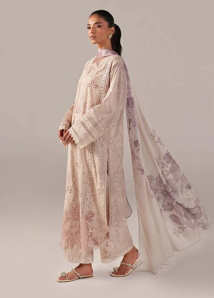 Iznik Unstitched Embroidered Lawn 3 Piece Suit IZ26US SS-01 - Summer Collection