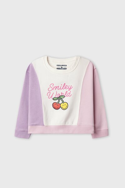 Girls Pastel Cherry Drop Sweatshirt